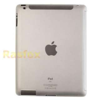 Clear iPad 2 TPU Gel Skin Case Work with Smart Cover  