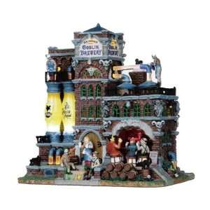  Spooky Town Grinning Goblin Brewery Lighted Musical 