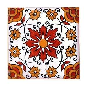  Rust Monarca Talavera Tile 4 x 4