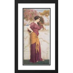 Godward, John William 16x24 Framed and Double Matted The Peacock Fan 