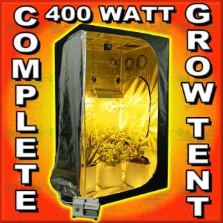 COMPLETE 400 watt ORGANIC GROW TENT w LIGHT KIT SYSTEM ballast hood 