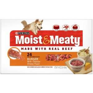 Moist & Meaty Dog Food Burger Cheese, 144 Ounce  Grocery 