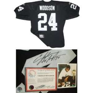  Charles Woodson Oakland Raiders Autographed Reebok 