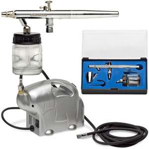 Dual Action Airbrush and 1/8 HP Compressor Kit  