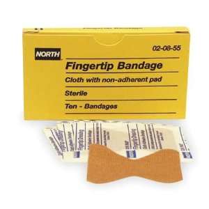  NORTH BY HONEYWELL 020855 Adhesive Fingertip Bandage,Pk 10 