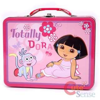 Dora the Explorer Dora Boots Metal Tin Box Lunch Snack Jewelry Case 