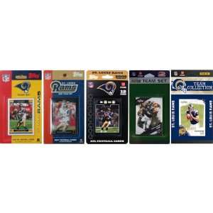 NFL Saint Louis Rams 5 Different Licensed Trading Card Team Sets 