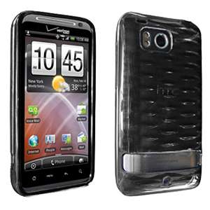 HTC Thunderbolt 6400 High Gloss Silicone Case Cover Black New OEM 