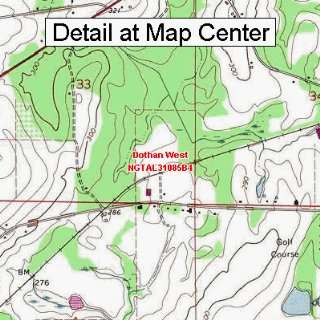  USGS Topographic Quadrangle Map   Dothan West, Alabama 