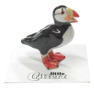  PUFFIN Horned Chick Swimmer New Figurine MINIATURE 