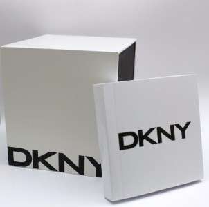 New DKNY Men Black Leather Dress Watch Date NY1443  