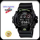 new casio g shock shock resist black dial and resin strap dw6900sn 1 