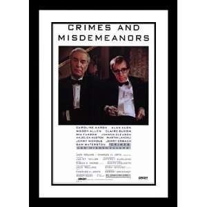  Crimes and Misdemeanors 20x26 Framed and Double Matted 