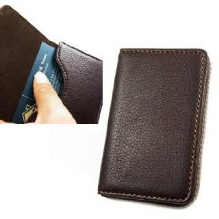 Black Leather Business Card Case