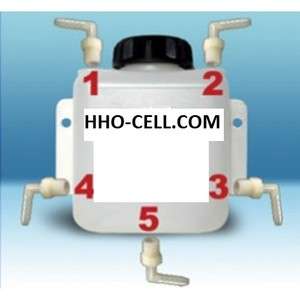 qt reservoir / bubbler for HHO hydrogen generator  