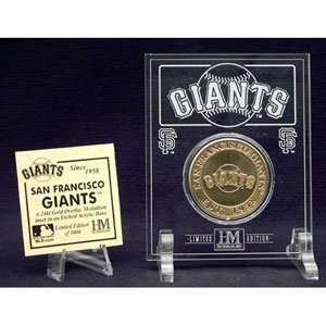 Highland Mint San Francisco Giants 24Kt Gold Coin In Archival Etched 