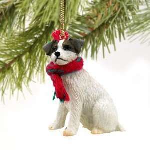  Jack Russell Terrier Miniature Dog Ornament   Roughcoat 