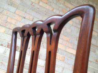 Fantastic  Set of Six Karges French Carved Dining Chairs  