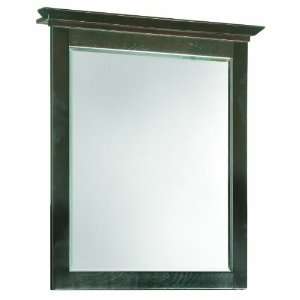   26 Inch by 30 Inch Ventura Mirror with Top, Espresso