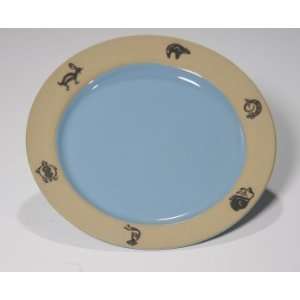  Southwest Mimbres Dinner Plate in Pacific Blue Glaze 