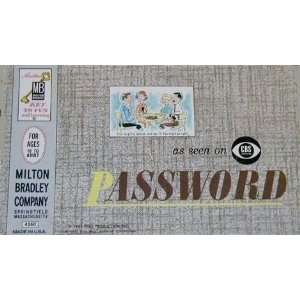  1962 Vintage Password Game By Milton Bradley Toys & Games