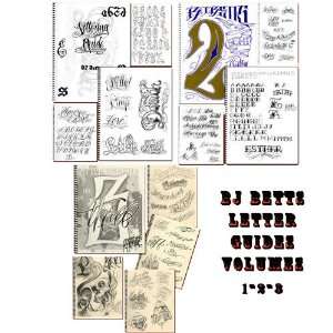  BJ Betts Lettering Guides Vol 1 3 