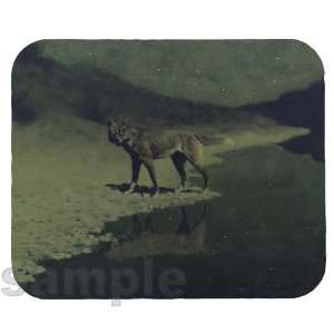  Moonlight Wolf by Frederic Remington Mouse Pad Everything 
