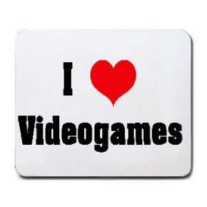  I Love/Heart Videogames Mousepad