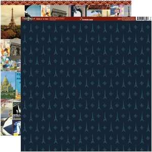   Double Sided Scrapbook Paper, Midnight In Paris Arts, Crafts & Sewing