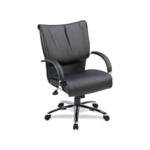  Lorell Mid Back Dacron Filled Cushion Management Chair 