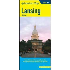  American Map 628731 Lansing, Michigan Pocket Map