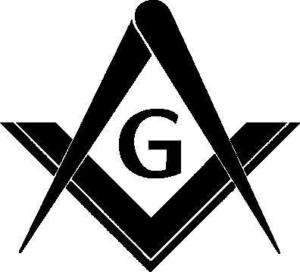 Masonic Square and Compass Sticker Decal Vinyl  