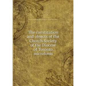  The constitution and objects of the Church Society of the 
