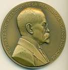 1935 Bronze Medal of T. G. Masaryk President Of The Republic 
