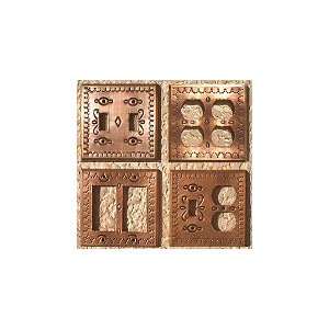  Mexican Tin Double Switchplates   Copper