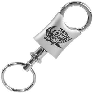  Temple Owls Brushed Metal Valet Keychain Sports 