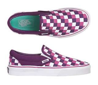   On Checkerboard Purple White Skateboarding Skate Shoes New NWT  