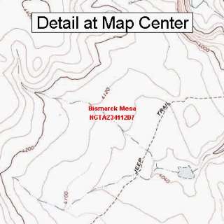   Map   Bismarck Mesa, Arizona (Folded/Waterproof)