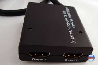HDMI 1.4 a Splitter with Full 3D and 4Kx2K (340 MHz) New  