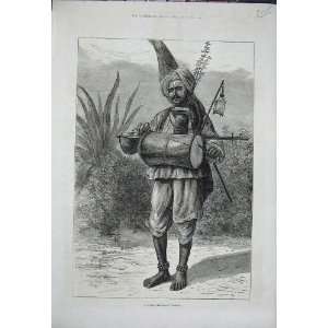 1876 Hindoo Mendicant Pilgrim Native Man Uniform Art