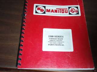 MANITOU FORKLIFT 5300 SERIES PARTS MANUAL  