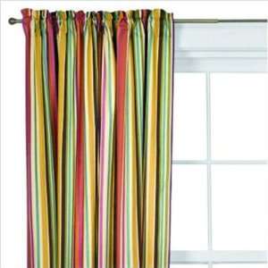  Bacati BIDSMCP Dots and Stripes Spice Curtain Panel in 