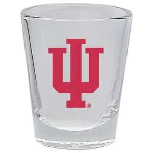  Indiana Hoosiers 2 oz Collector Shot Glass   Clear Sports 