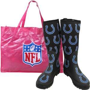  Indianapolis Colts Ladies Black Enthusiast Boots Sports 