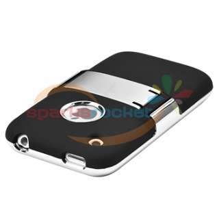  Stand Snap on Hard Case+Privacy Guard Filter For iPhone 3 G 3GS  