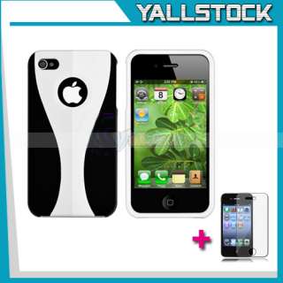   Hybrid 3 Piece Hard Skin Case Cover for Apple iPhone 4 4G 4S  
