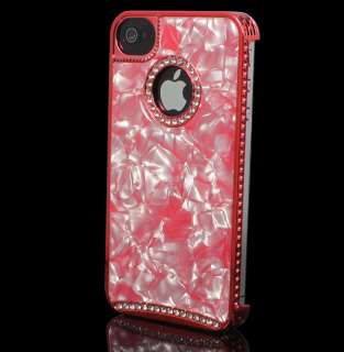 Luxury Marble Plating Hard Skin Back Case Cover For Apple iphone 4 4G 