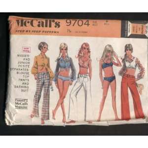  Vintage McCalls Bikini, Blouse, Top, Pants, Bathing Suit 