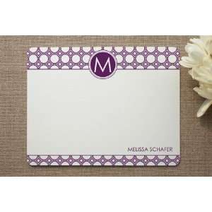  Mod Disc Monogram Personalized Stationery by Sweet 