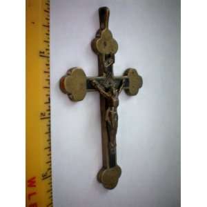   Crucifix    3.75 Tall    with Mounting Loop    INRI 